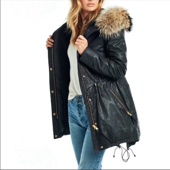 SAM 30” Coated Parka with Coyote fur - Picture 1 of 15